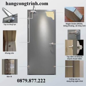Cửa Chống Cháy 1 Cánh 7 Cửa chép chống cháy - Hangcongtrinh